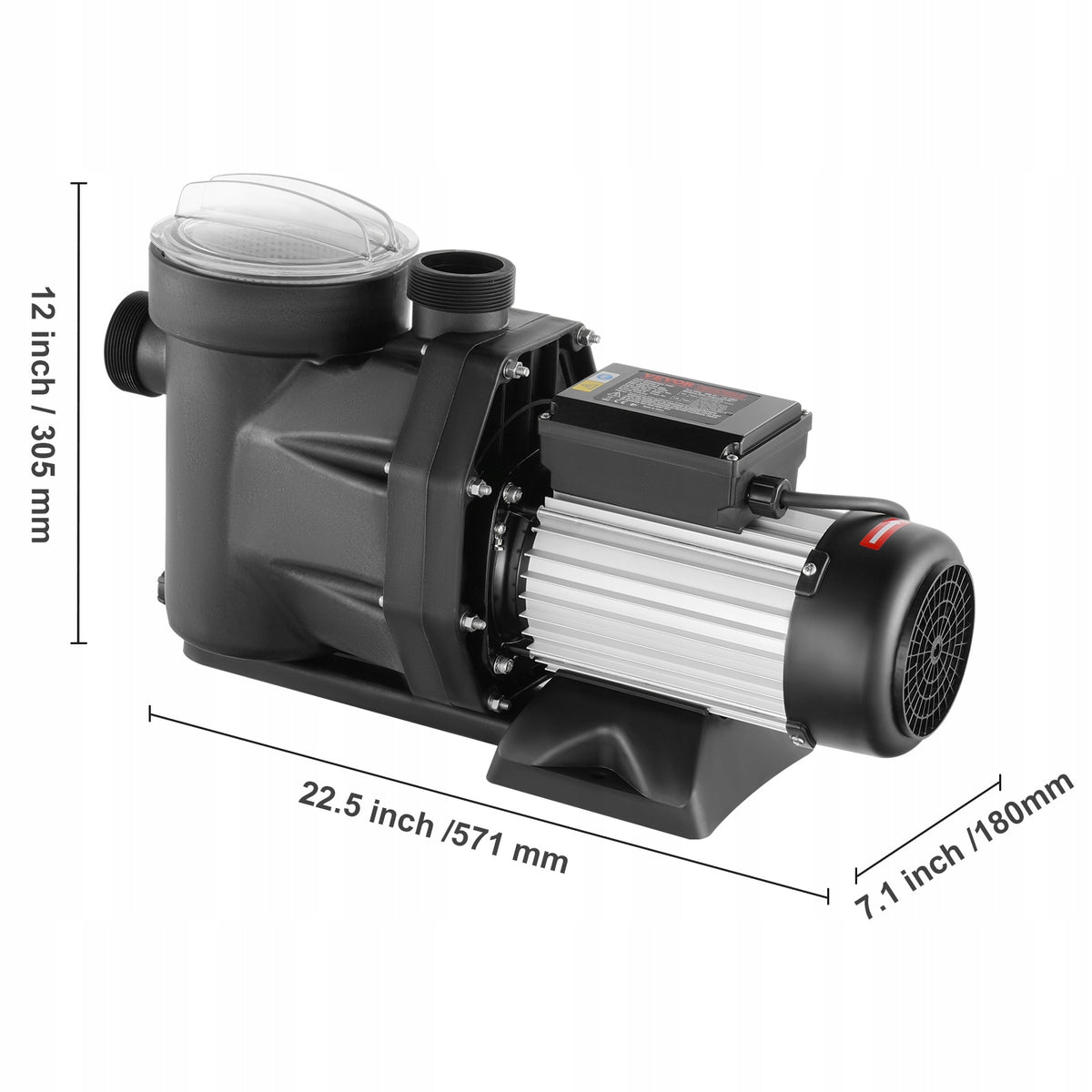 VEVOR POMPA DO BASENÓW NAZIEMNYCH 2 HP 220V-240V DUAL SPEED 33000