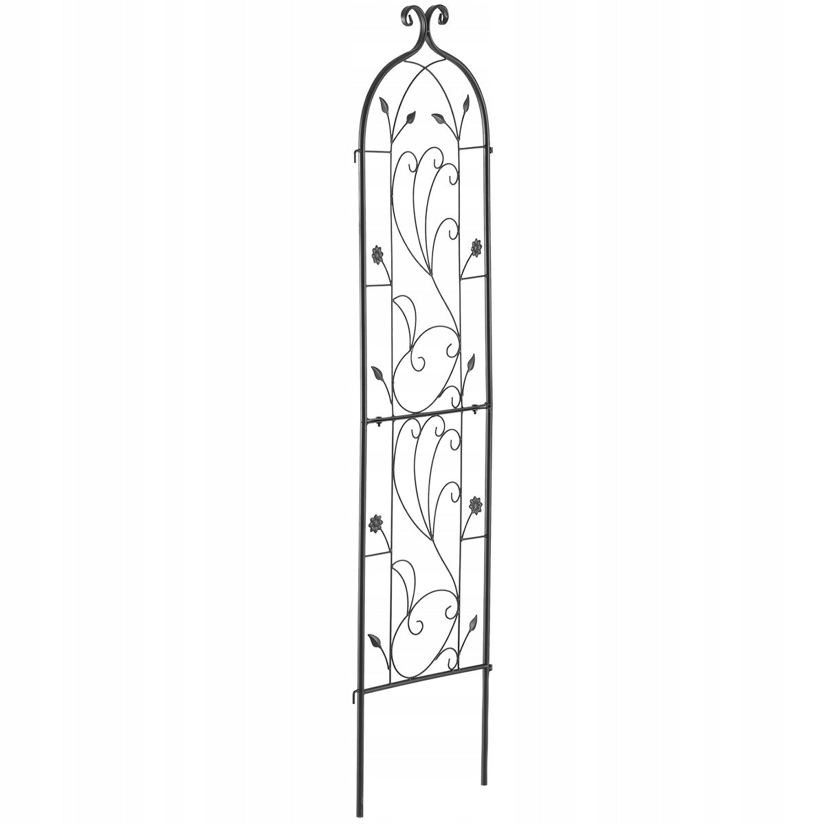 SOLIDNA METALOWA KRATKA VEVOR 38X152 CM NA ROŚLINY PNĄCE CZARNA PREMIUM