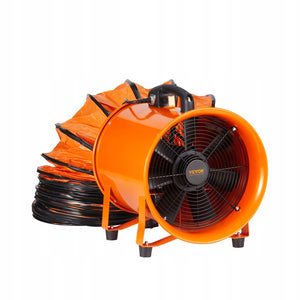 WENTYLATOR BUDOWLANY VEVOR 255W MOCNY SILNIK PRĄDU PRZEMIENNEGO DMUCHAWA