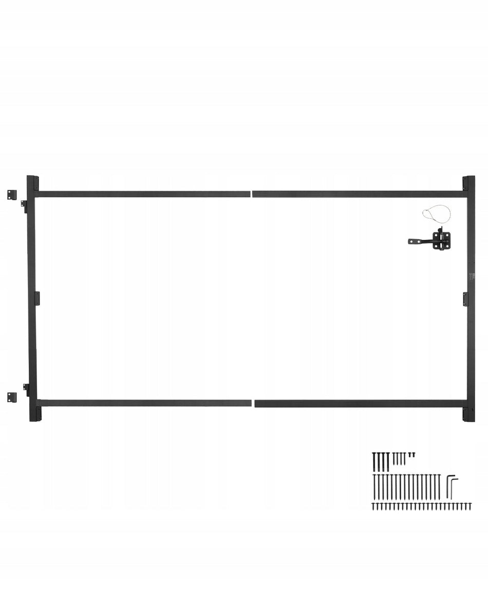 ZESTAW BRAM VEVOR REGULOWANY 152-243 CM MOCNY SOLIDNY ZAWIASY BLOKADA