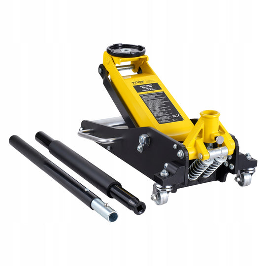 PODNOŚNIK HYDRAULICZNY VEVOR 2 TONY NISKOPROFILOWY ALUMINIOWY MOCNY ŻÓŁTY