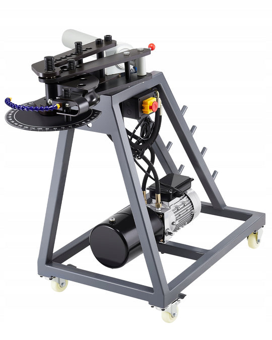 ELEKTRYCZNA GIĘTARKA DO RUR VEVOR 750W HYDRAULICZNA 6L 180 STOPNI 3 MATRYCE