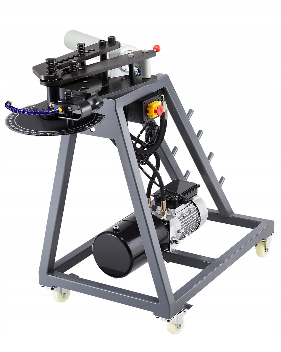 ELEKTRYCZNA GIĘTARKA DO RUR VEVOR 750W HYDRAULICZNA 6L 180 STOPNI 3 MATRYCE