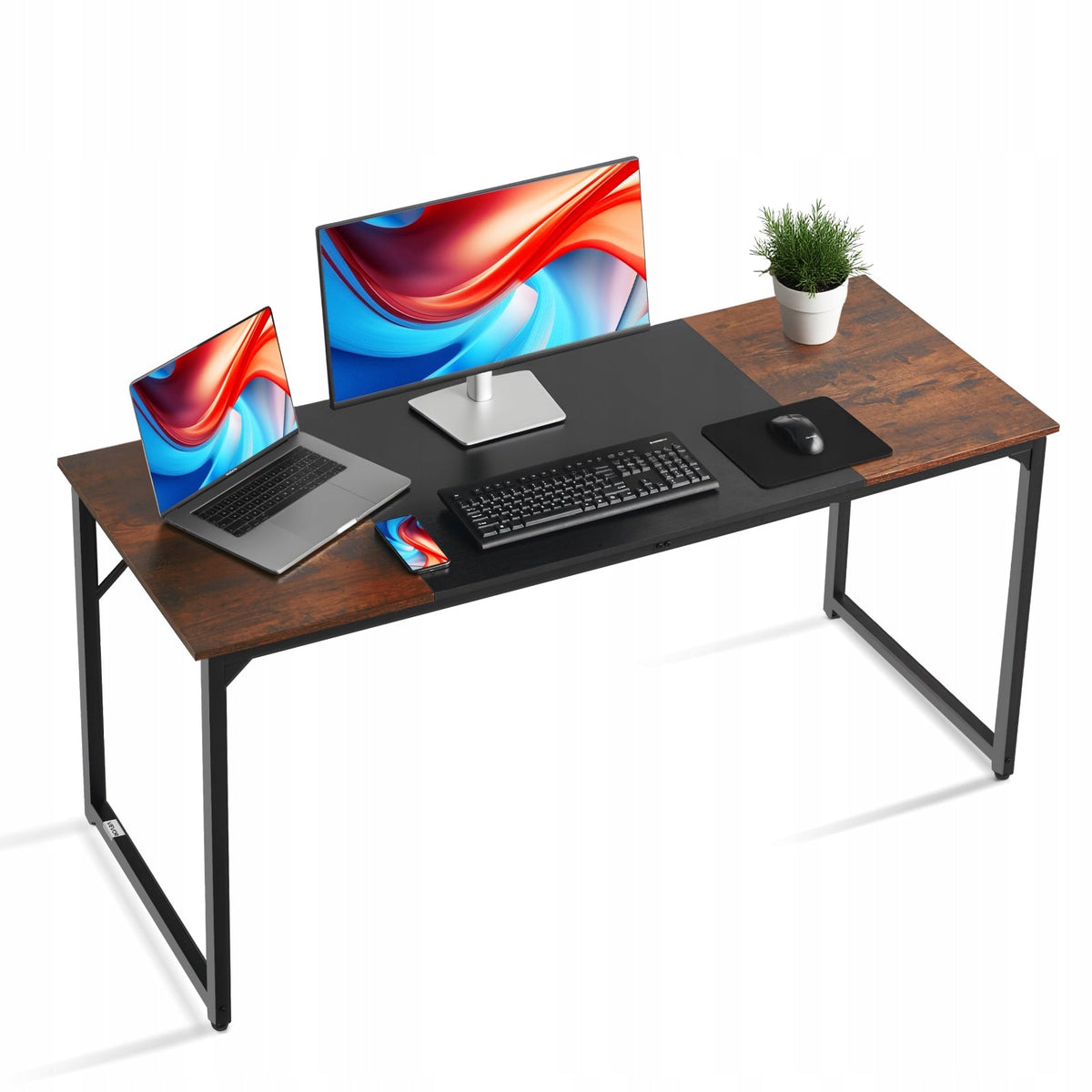 BIURKO KOMPUTEROWE VEVOR 160X60 CM NOWOCZESNY STÓŁ ROBOCZY MOCNA