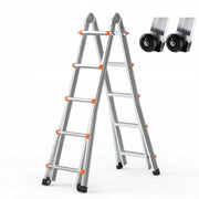 PROFESJONALNA DRABINA TELESKOPOWA VEVOR A FRAME ALUMINIOWA 6M 150KG