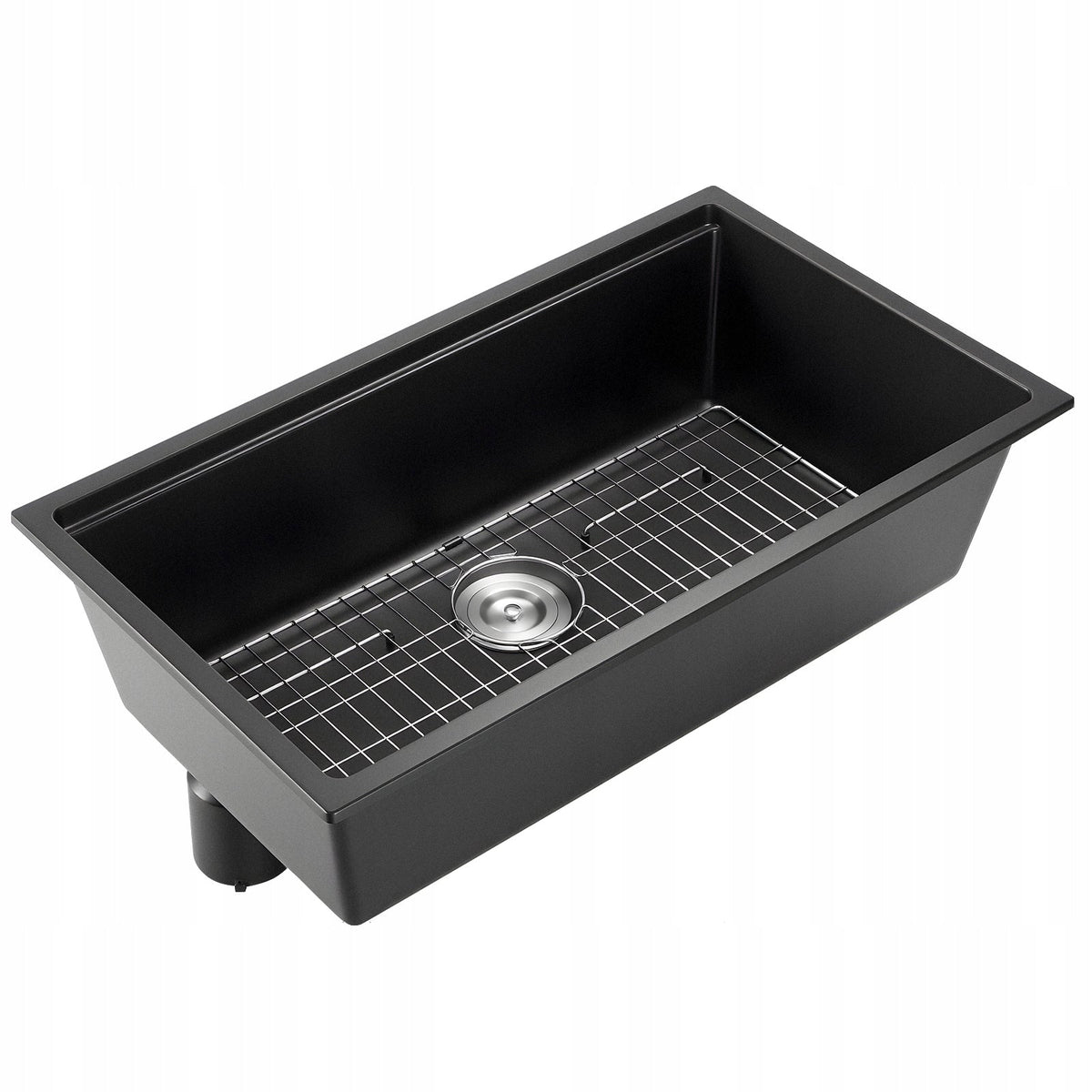 ZLEW KUCHENNY GRANITOWY VEVOR PODBLATOWY 838X482X254 MM CZARNY PREMIUM