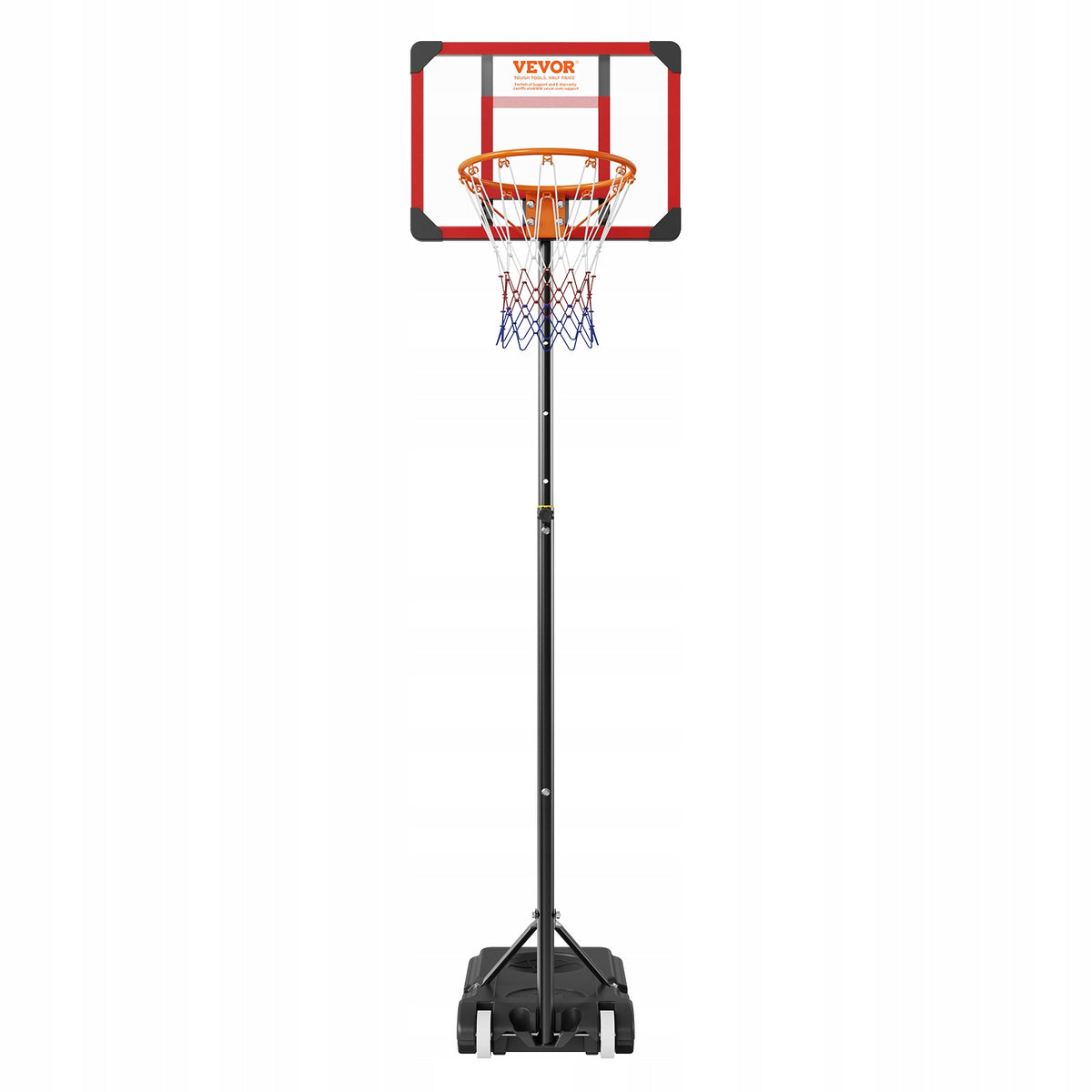 VEVOR STOJAK NA KOSZ DO KOSZYKÓWKI REGULOWANY 152.4-213.4 CM SOLIDNY NA