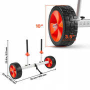 WÓZEK NA KAJAK VEVOR 113 KG SOLIDNY NA KANU OPONY 25.4 CM Z PASEM