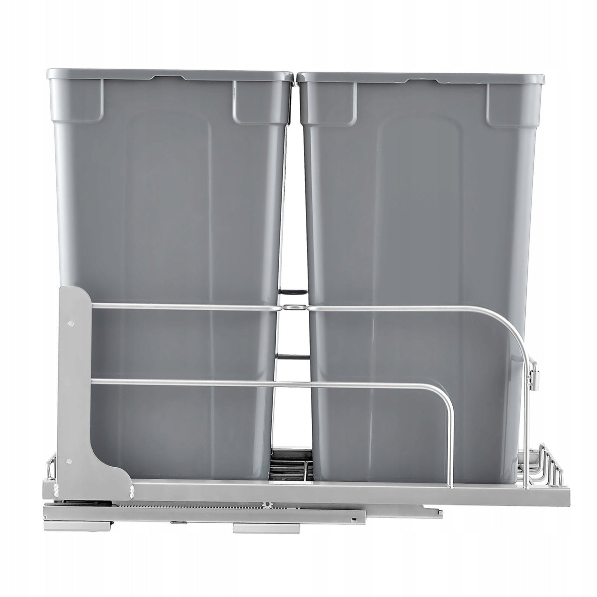 WYSUWANY PODWÓJNY KOSZ NA ŚMIECI VEVOR 27 QT X2 MOCNY SYSTEM SOFT CLOSE