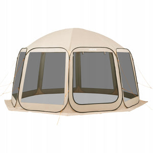 NAMIOT KEMPINGOWY VEVOR 457X421X245 CM IMPREZOWY DLA 12-15 OSÓB BEŻOWY