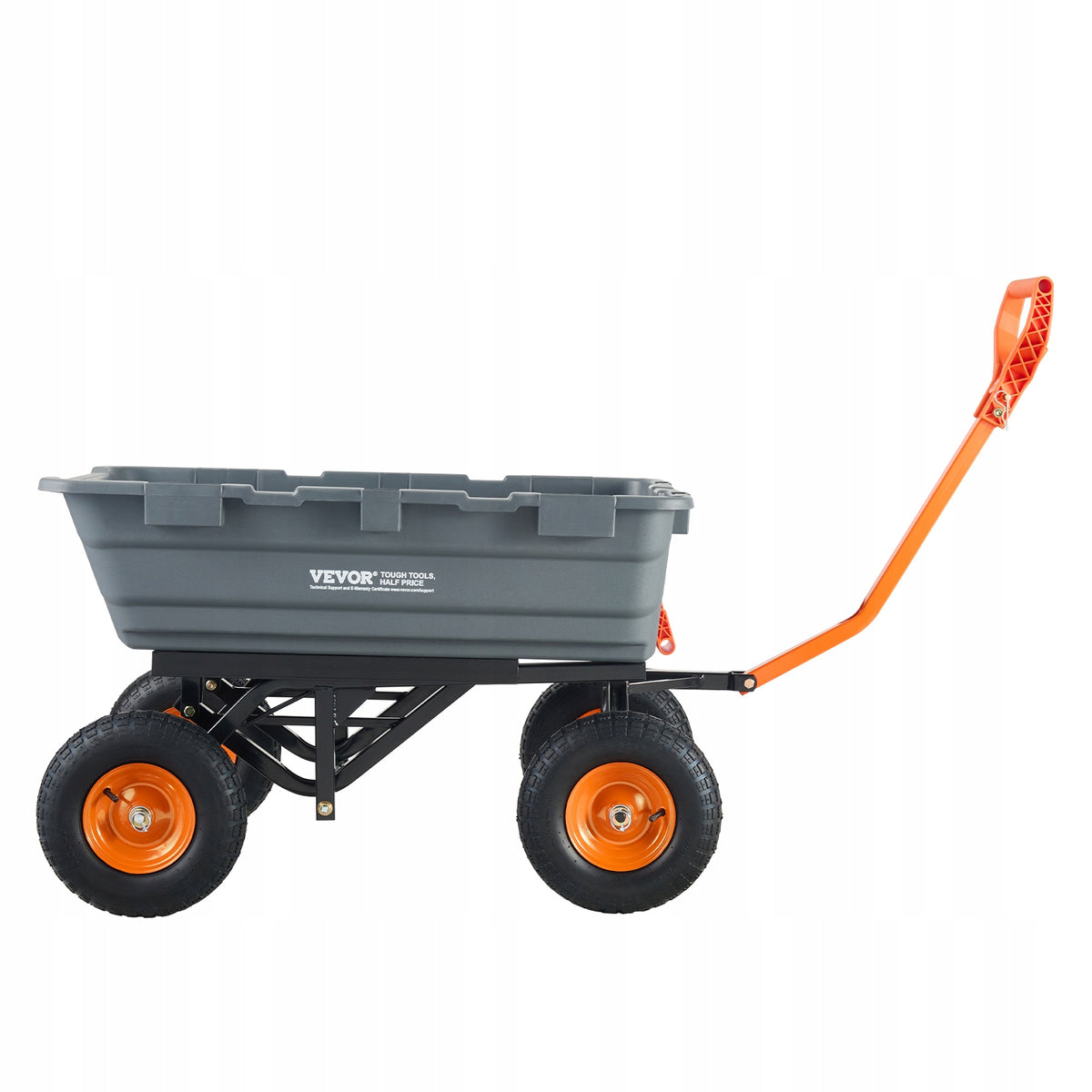 WÓZEK TRANSPORTOWY VEVOR PREMIUM 680KG DUŻE KOŁA 13 CALI ŁATWY MONTAŻ