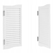 DRZWI WAHADŁOWE VEVOR DO SALONU 900X28X900 MM DREWNO SOSNOWE BIAŁE PREMIUM