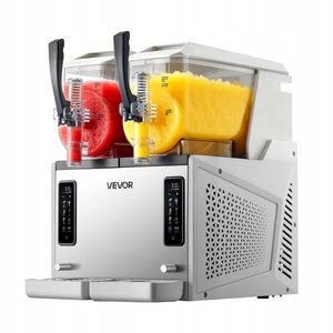 VEVOR SLUSH MACHINE 2 X 3L ELEKTRYCZNA MASZYNA DO LODU KRUSZONEGO 450W