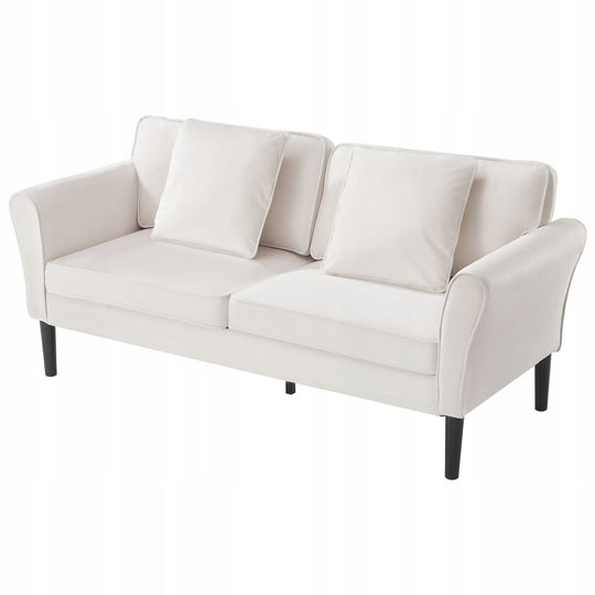 SOFA DWUOSOBOWA VEVOR 176 CM WELUROWA BIAŁA MOCNA MAŁA SOFA NAJLEPSZA