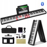 VEVOR SKŁADANE PIANINO 88 KLAWISZY BLUETOOTH MIDI PRZENOŚNE PROFESJONALNE