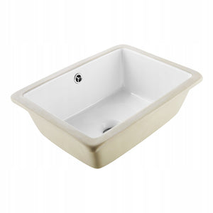 PROFESJONALNA UMYWALKA PODBLATOWA VEVOR CERAMICZNA 400X305 MM PROSTOKĄTNA