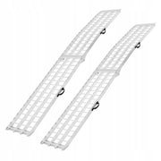 RAMPA ALUMINIOWA VEVOR 2-CZĘŚCIOWA MOCNA NOŚNOŚĆ 907 KG SKŁADANA Z PASKAMI