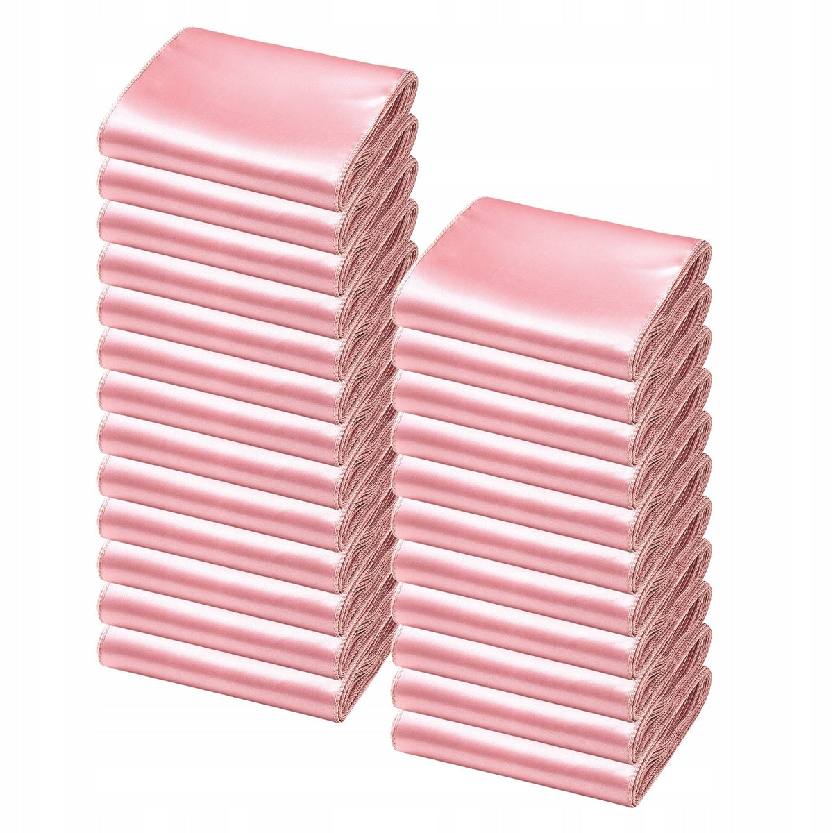 SATYNOWE SZARFY NA KRZESŁA VEVOR 50 SZT 275X17 CM RÓŻOWE ZŁOTO PREMIUM