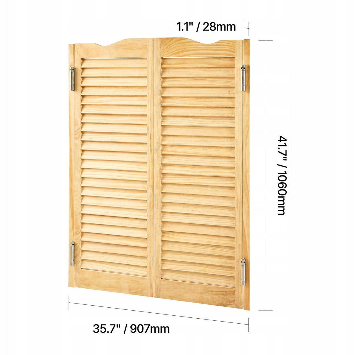 DRZWI WAHADŁOWE DO SALONU VEVOR 907X28X1060 MM DREWNO SOSNOWE KOMPLETNY