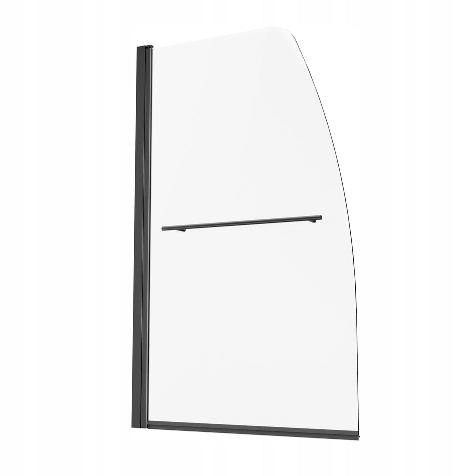 DRZWI PRYSZNICOWE VEVOR BEZRAMOWE 864X1397 MM SZKŁO HARTOWANE CZARNE