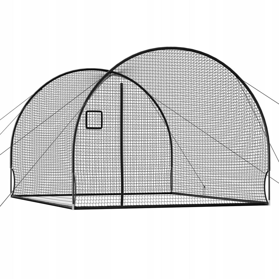 SIATKA DO KLATKI BASEBALL VEVOR 366X310X233 CM PROFESJONALNA MOCNA