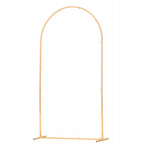 ŁUK ŚLUBNY VEVOR 2 2X1 2M ZŁOTY METALOWY STOJAK NA TŁO SOLIDNY ŁUKOWY