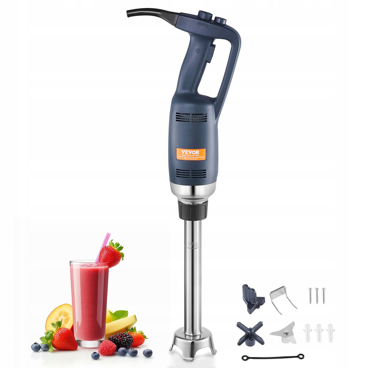 BLENDER RĘCZNY VEVOR 350W KOMERCYJNY MOCNY 12 CALI REGULACJA PRĘDKOŚCI