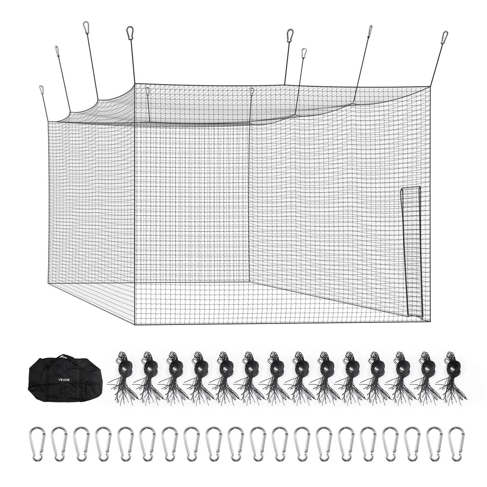 PROFESJONALNA KLATKA DO GRY W BASEBALL VEVOR 1270X390X308 CM SIATKA HDPE