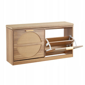 ŁAWKA WEJŚCIOWA VEVOR Z PÓŁKĄ NA BUTY 988X240X500MM SOLIDNA DREWNIANA