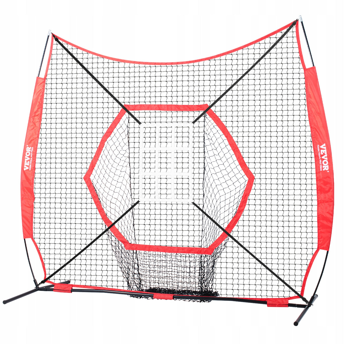 PROFESJONALNA SIATKA DO ĆWICZEŃ BASEBALLU I SOFTBALLU VEVOR 213X158X211 CM