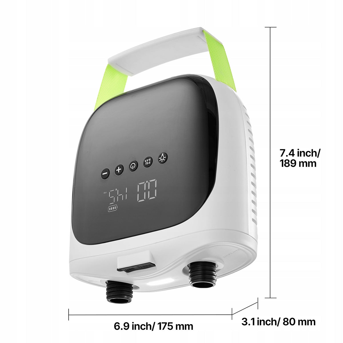 ELEKTRYCZNA POMPKA DO DESEK SUP VEVOR 20 PSI DWUSTOPNIOWA Z WYJŚCIEM USB