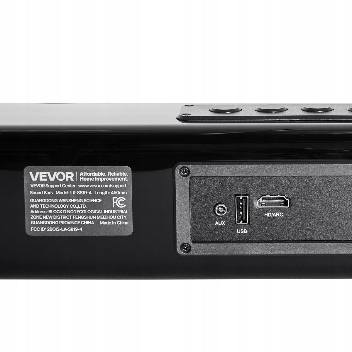 VEVOR SOUNDBAR 2.0 KANAŁOWY 80W BLUETOOTH HDMI USB KOMPAKTOWY PILOT