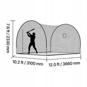 SIATKA DO KLATKI BASEBALL VEVOR 366X310X233 CM PROFESJONALNA MOCNA