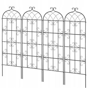 VEVOR PODPORA DO ROŚLIN PNĄCYCH 51X180 CM ZESTAW 4 METALOWYCH KRATEK