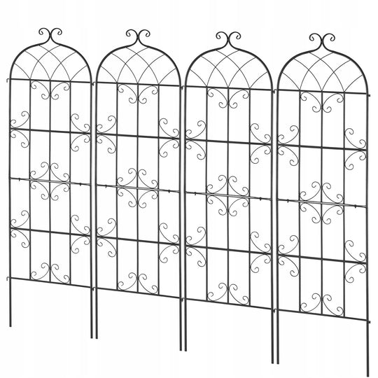 VEVOR PODPORA DO ROŚLIN PNĄCYCH 51X180 CM ZESTAW 4 METALOWYCH KRATEK