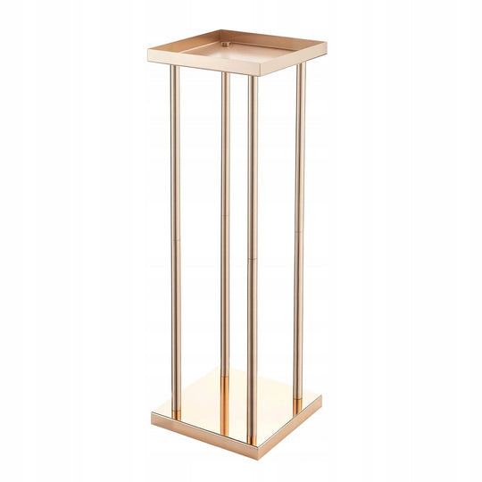 STOJAK NA KWIATY ŚLUBNE VEVOR 10 SZT 200X200X600 MM SOLIDNY ZŁOTY ZESTAW