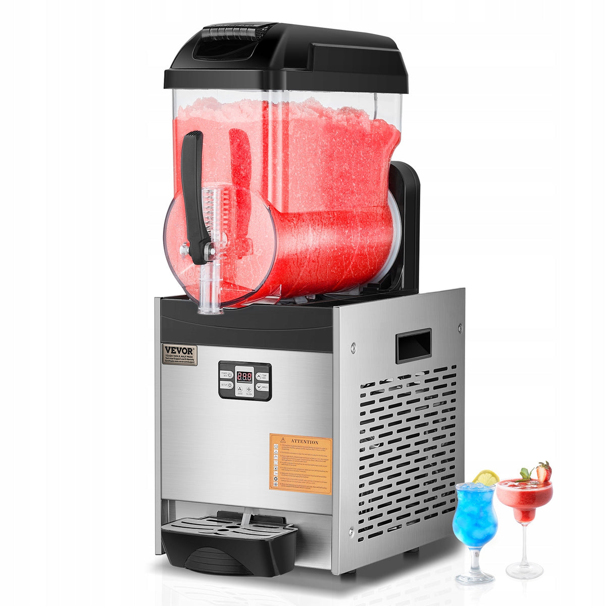 VEVOR KOMERCYJNA MASZYNA DO LODU KRUSZONEGO 12L POJEDYNCZY ZBIORNIK MOCNA