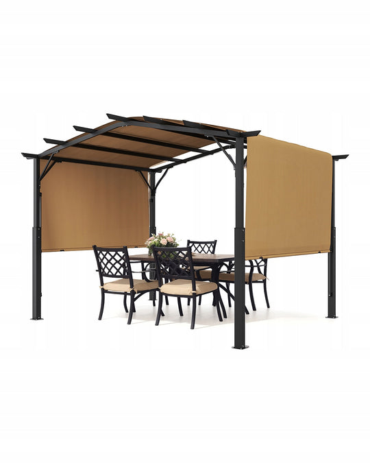 PERGOLA VEVOR 3X3 M ŁUKOWA ALTANA OGRODOWA ZADASZENIE WODOODPORNE SOLIDNA