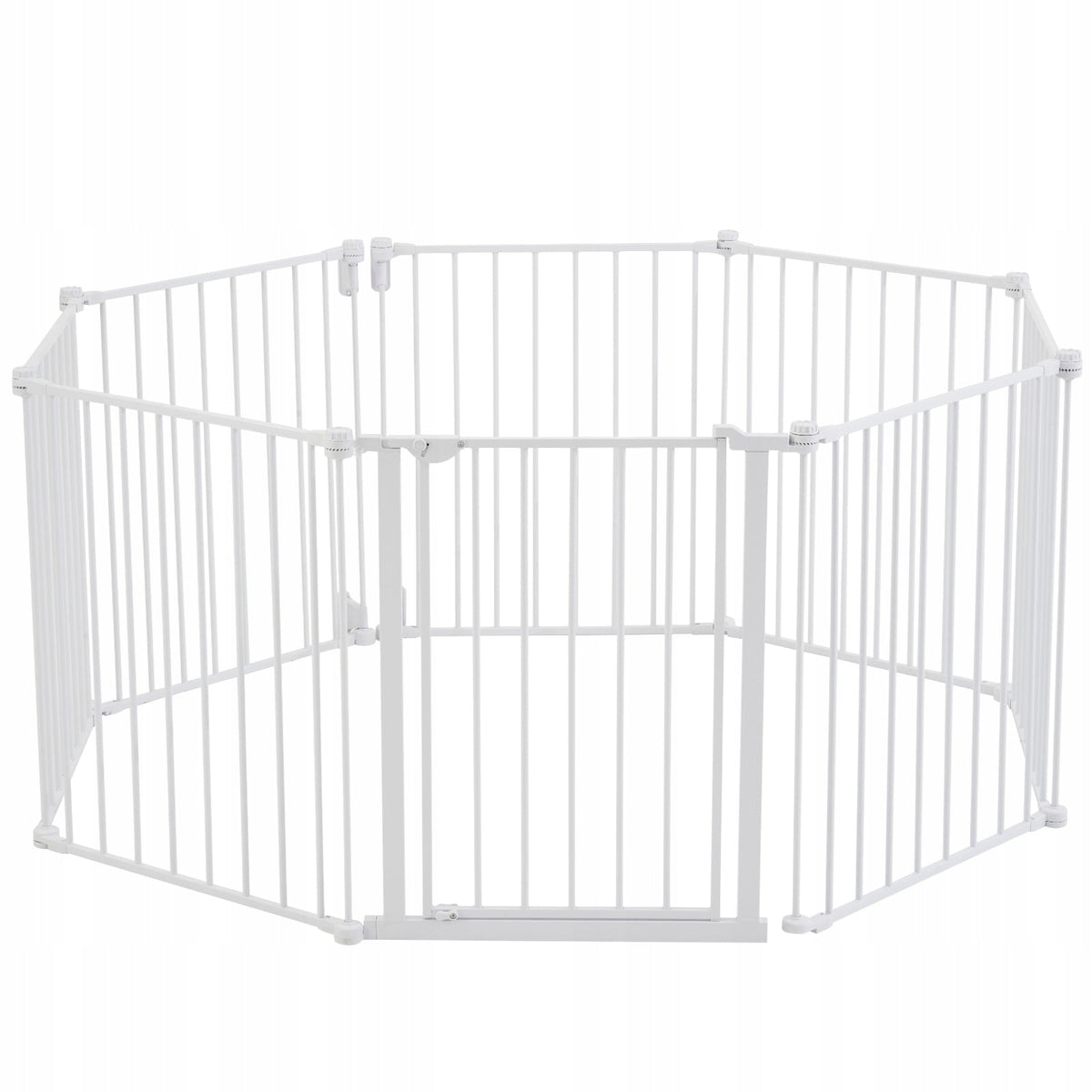 BRAMKA ZABEZPIECZAJĄCA DLA PSA VEVOR BABY GATE 4877 MM SZEROKA 8 PANELI