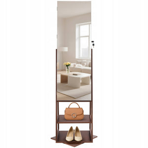 VEVOR OBROTOWA SZAFKA NA BIŻUTERIĘ 360 Z LUSTREM 155 CM PREMIUM ORGANIZER
