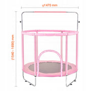 VEVOR TRAMPOLINA DZIECIĘCA MINI 147 CM Z SIATKĄ I KOSZYKÓWKĄ REGULOWANA