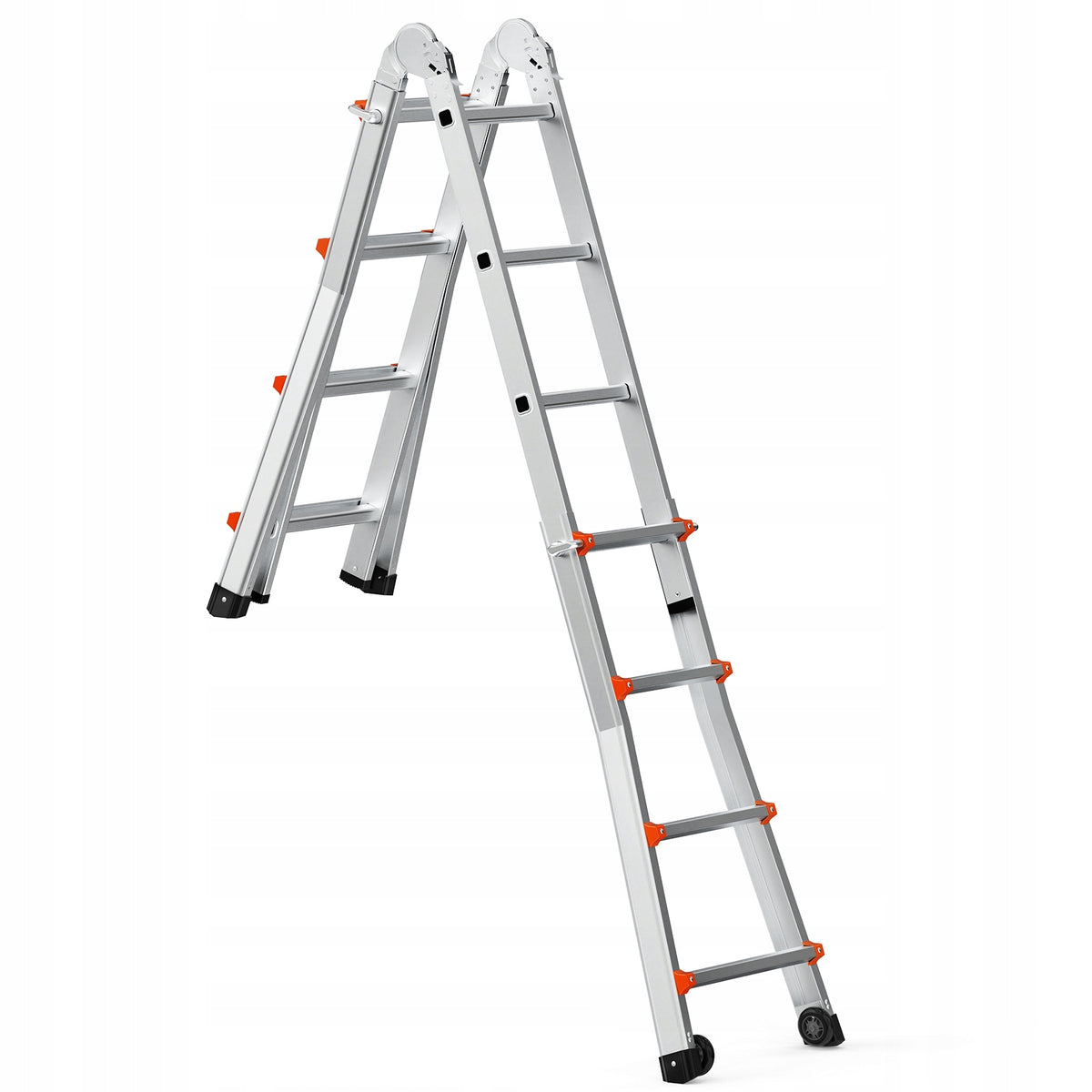 PROFESJONALNA DRABINA TELESKOPOWA VEVOR A-FRAME 4.5M ALUMINIOWA MOCNA