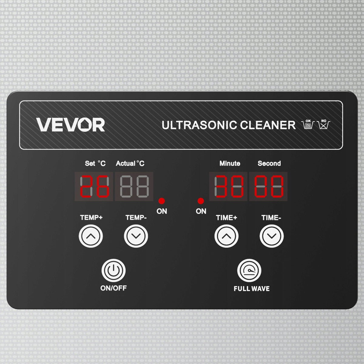 VEVOR 30L MYJKA ULTRADŹWIĘKOWA PROFESJONALNA 480W 40KHZ STAL NIERDZEWNA