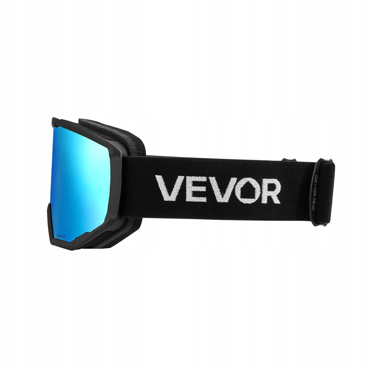 GOGLE NARCIARSKIE VEVOR CYLINDRYCZNE SOCZEWKI ICE BLUE REVO ANTYFOG TPU