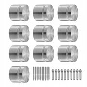 VEVOR ZACISK DO SZKŁA 10 SZT OKRĄGŁY UCHWYT BALUSTRADY STAL NIERDZEWNA 316