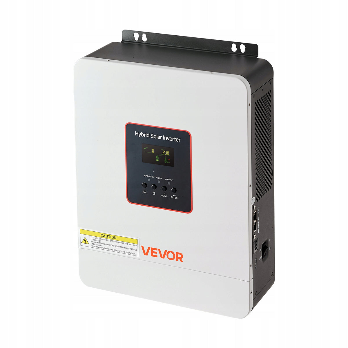 FALOWNIK HYBRYDOWY VEVOR 3000W 24V DC DO 230V AC Z MPPT I LCD PREMIUM
