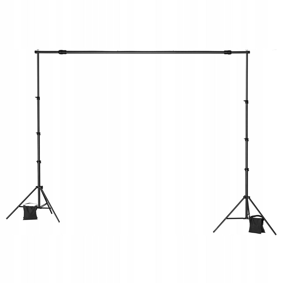 VEVOR STATYW DO TŁA REGULOWANY 213X300 CM ZESTAW NA TŁO FOTO STUDIO PREMIUM