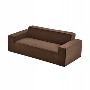 VEVOR NOWOCZESNA SOFA Z KORDU 211 CM MOCNA GŁĘBOKIE SIEDZISKA BRĄZOWA