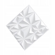 ZESTAW 33 PANELI ŚCIENNYCH VEVOR 3D 30X30 CM PVC DIAMENT MATOWY BIAŁY