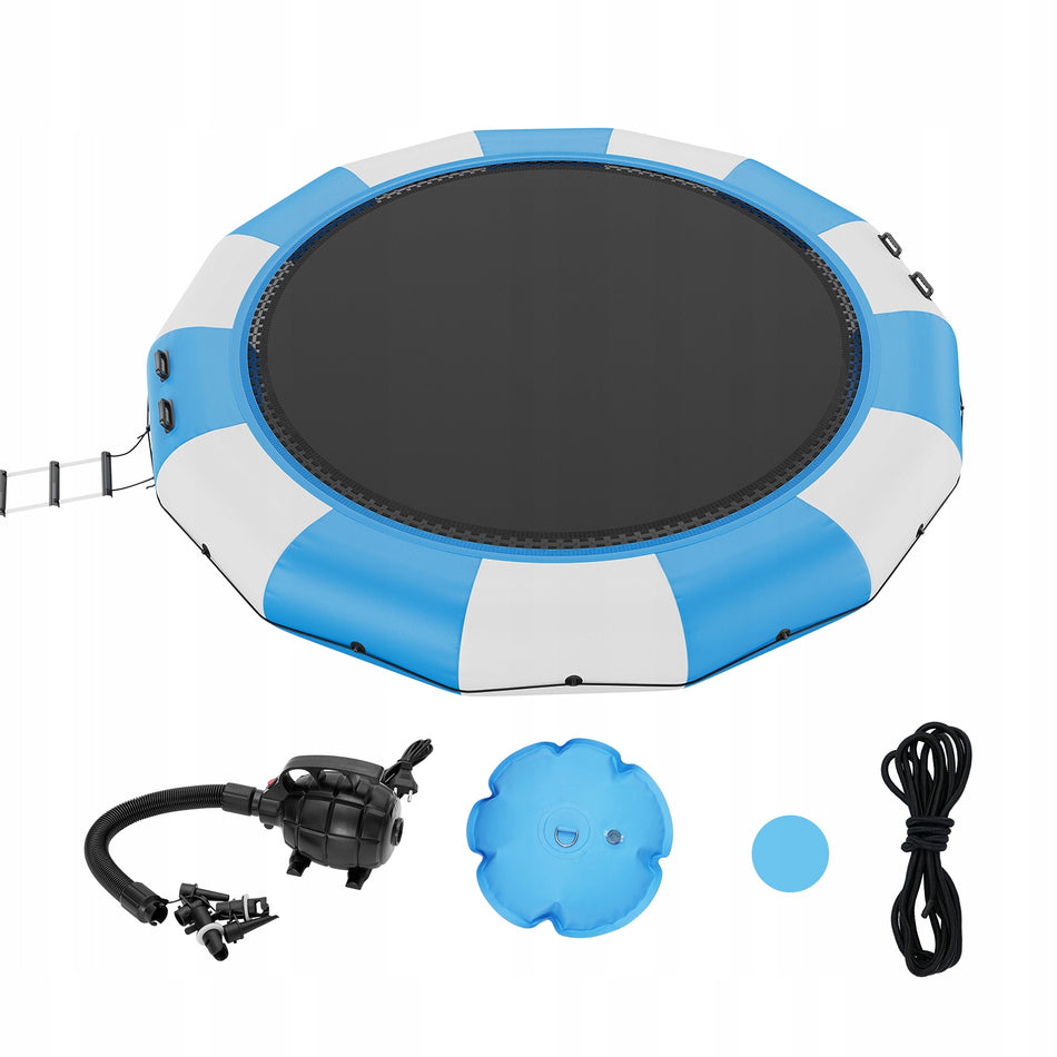 VEVOR DMUCHANA TRAMPOLINA WODNA 15FT WODOODPORNA TRWAŁA Z POMPĄ I DRABINKĄ